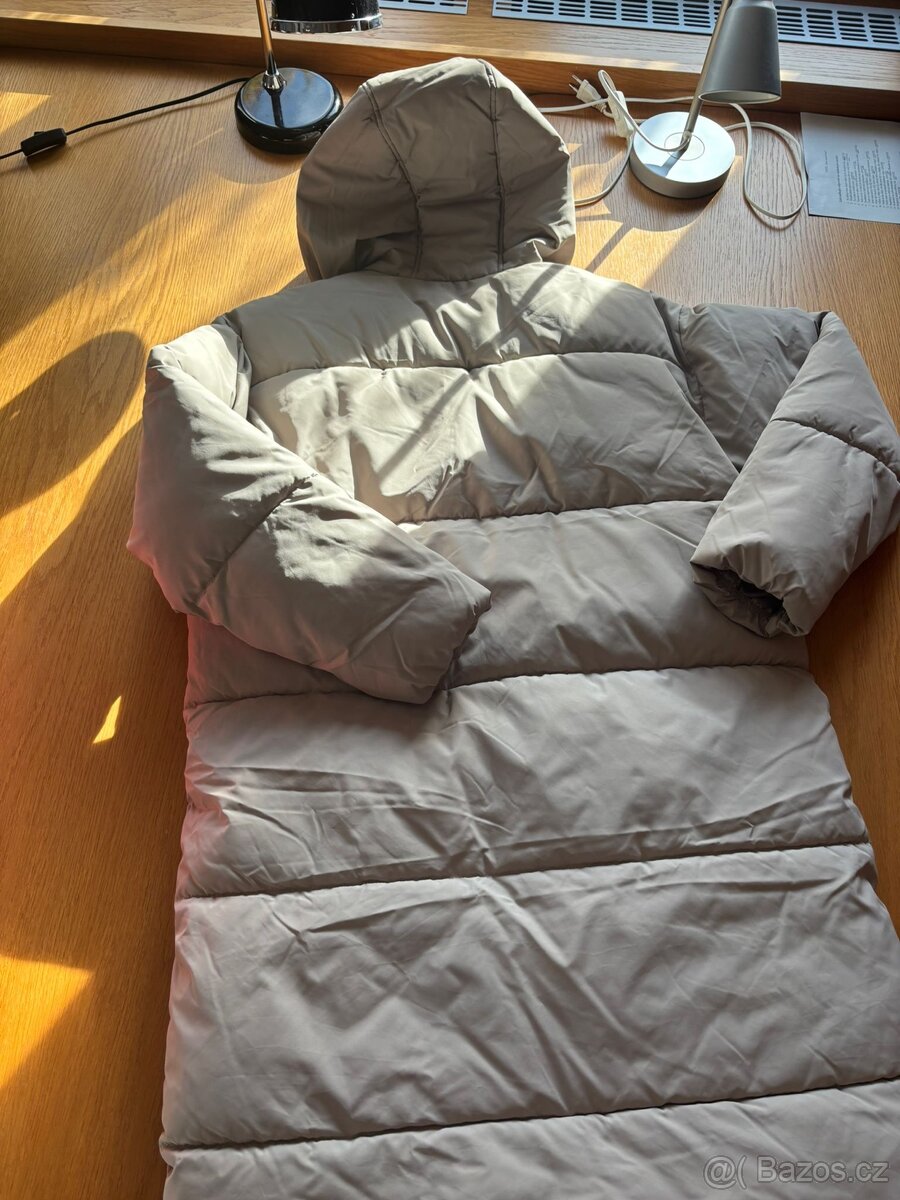 Hřejivá teplá delší bunda - kabát, nová Vel. XL - 9