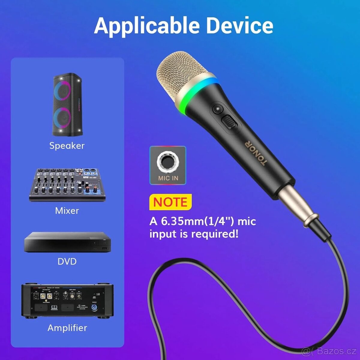 Dynamický mikrofon Tonor D2 RGB - 9