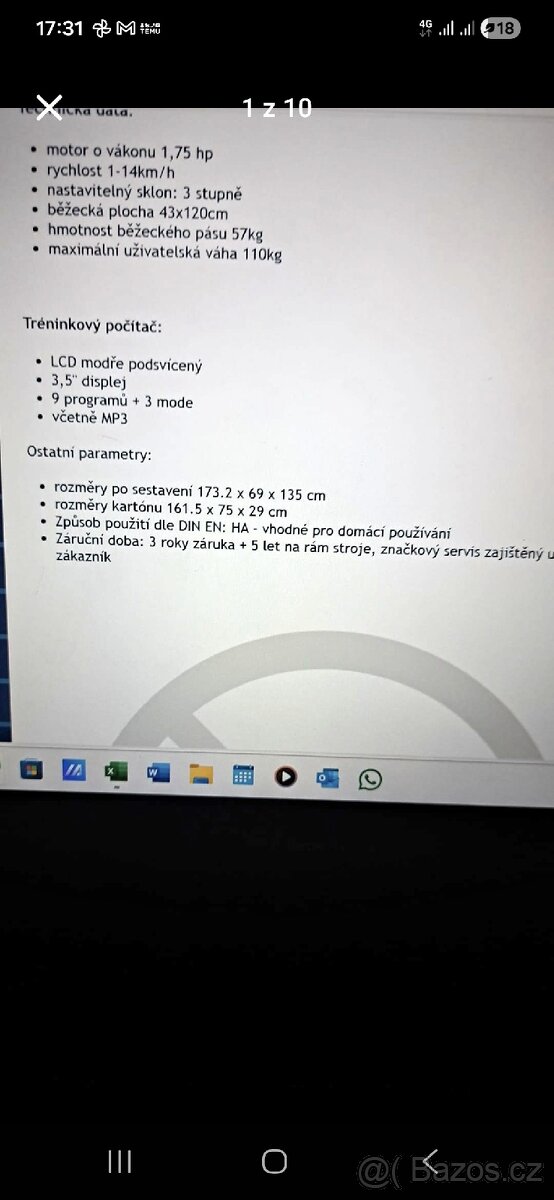 Elektrický běžecký pás Housefit - 9