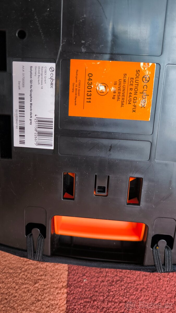 Autosedačka Cybex Platinum Solution Q3 fix - 15-36kg - 9