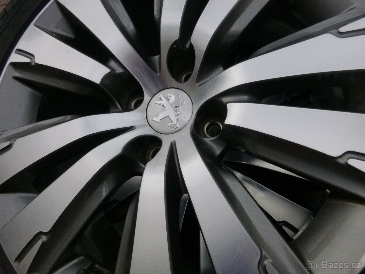 Letní sada alu originál Peugeot 3008 4x108 7,5Jx17 ET29 TPMS - 9