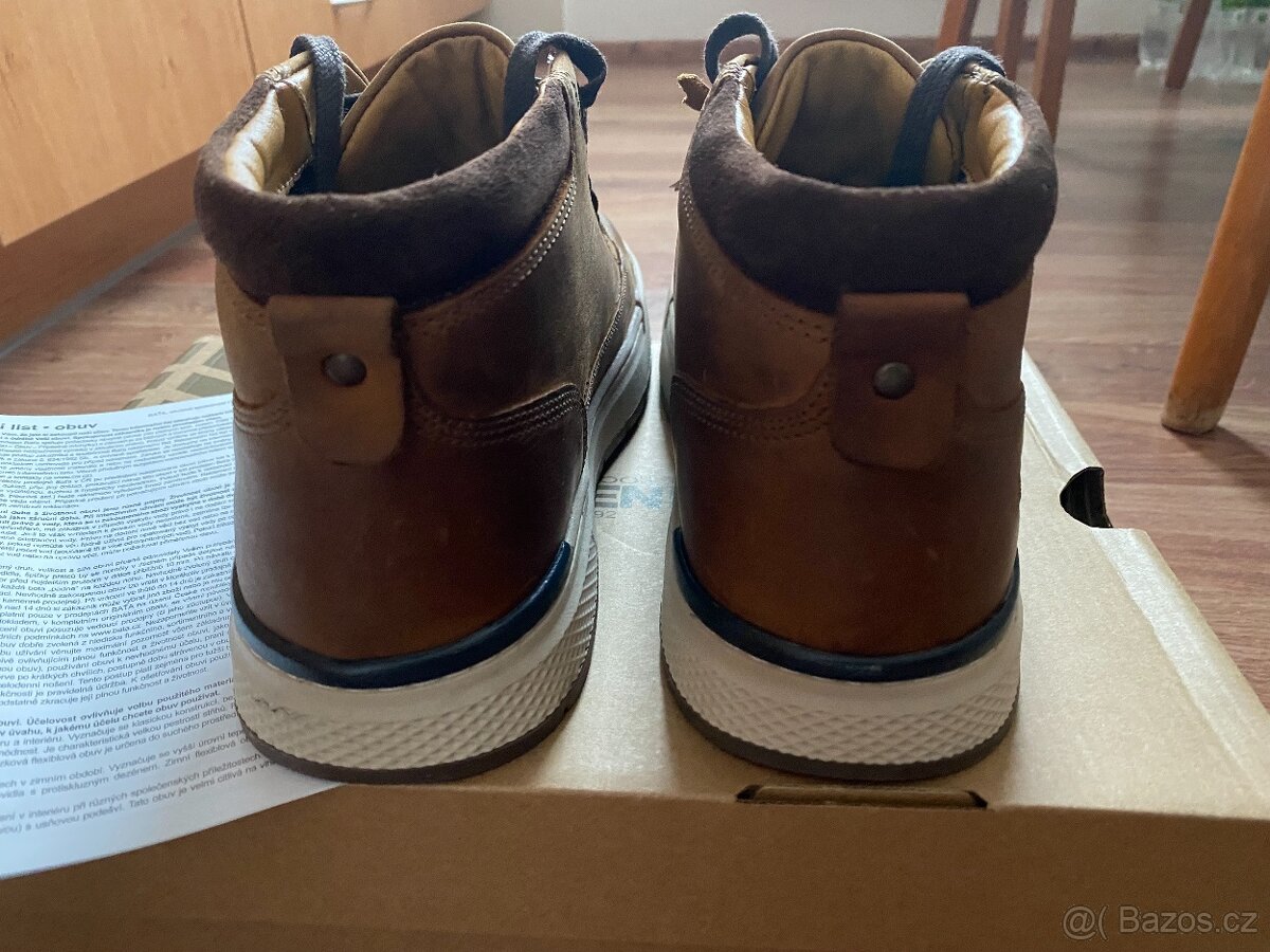 Nové pánské kožené podzim./zimní boty Weinbrenner - č. 42 - 9