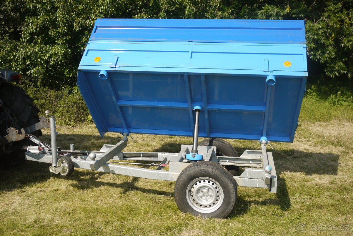 Prodám traktorový vlek Dýnek 1,8 t STK do 2029(cena bez DPH) - 9