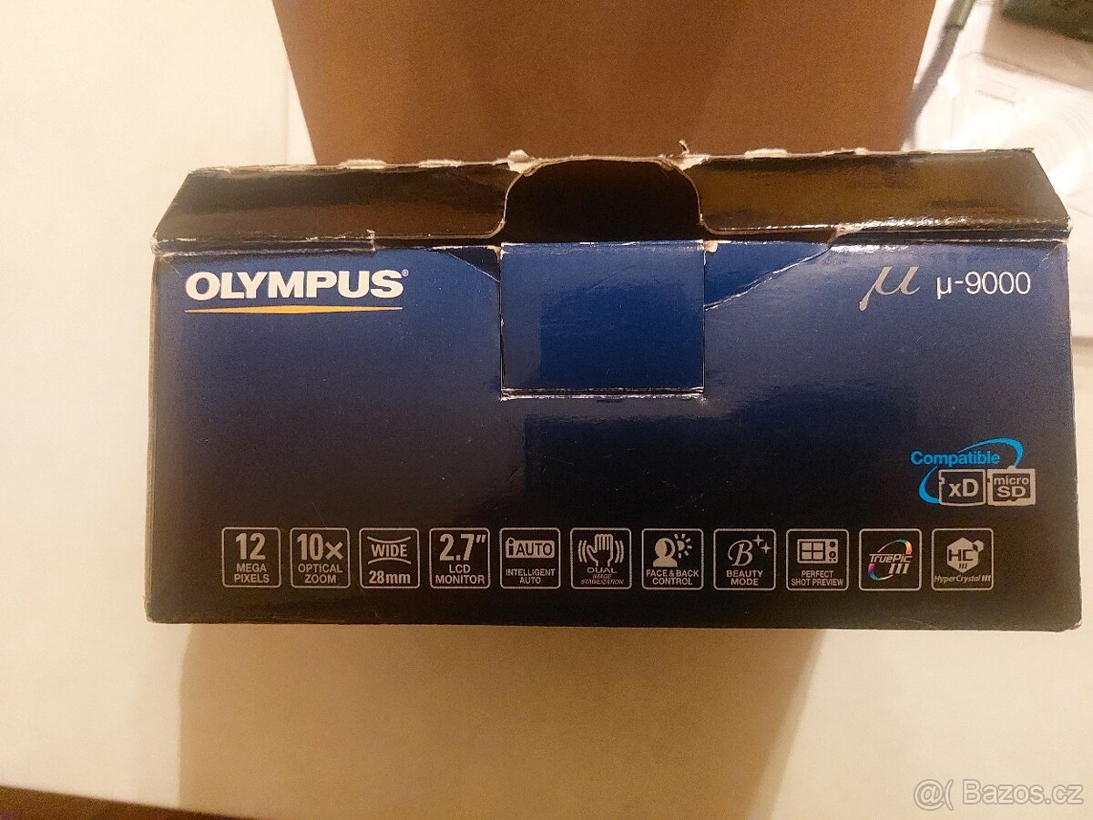 Olympus Mju 9000 černý, jako nový. - 9