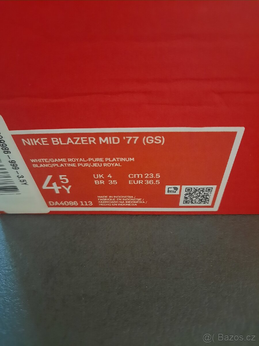 Nike Blazer Mid '77, v. 36,5 - 9