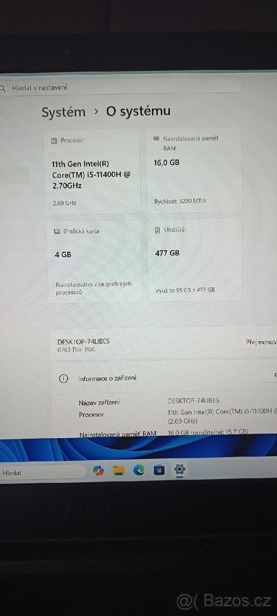 Herní notebook MSI - 9