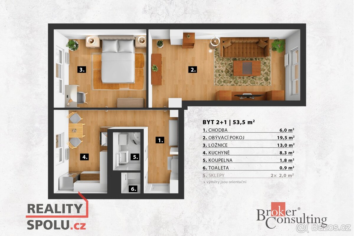 Prodej, byty/2+1, 53.5 m2, Klostermannova 1795/14, Modřany, - 9