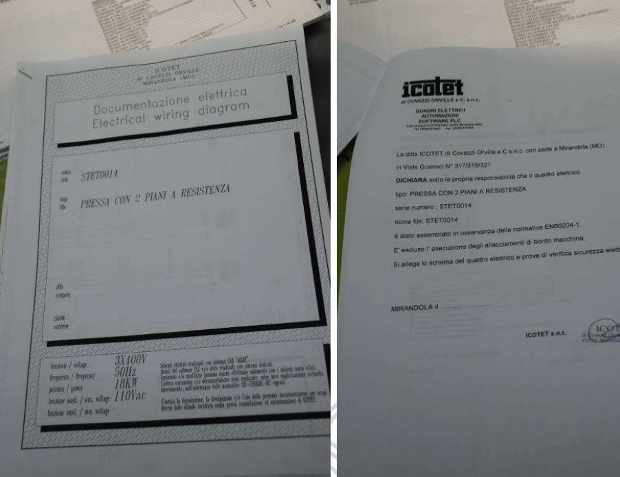 Hydraulický lis na police ICOTET CON 2 - 9