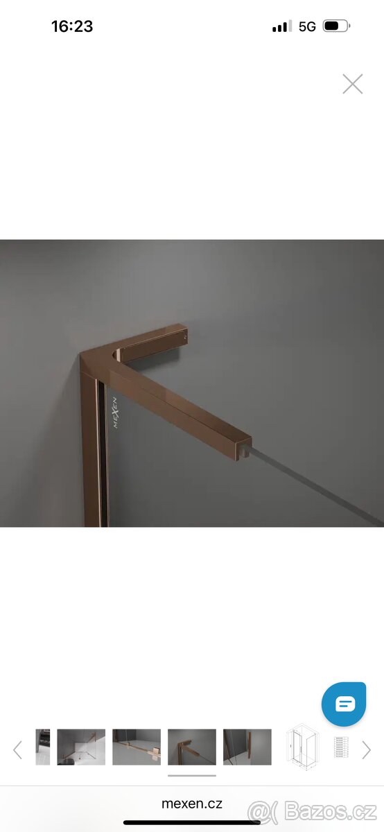 Sprchový kout 90x70 měděný,Nový - 9