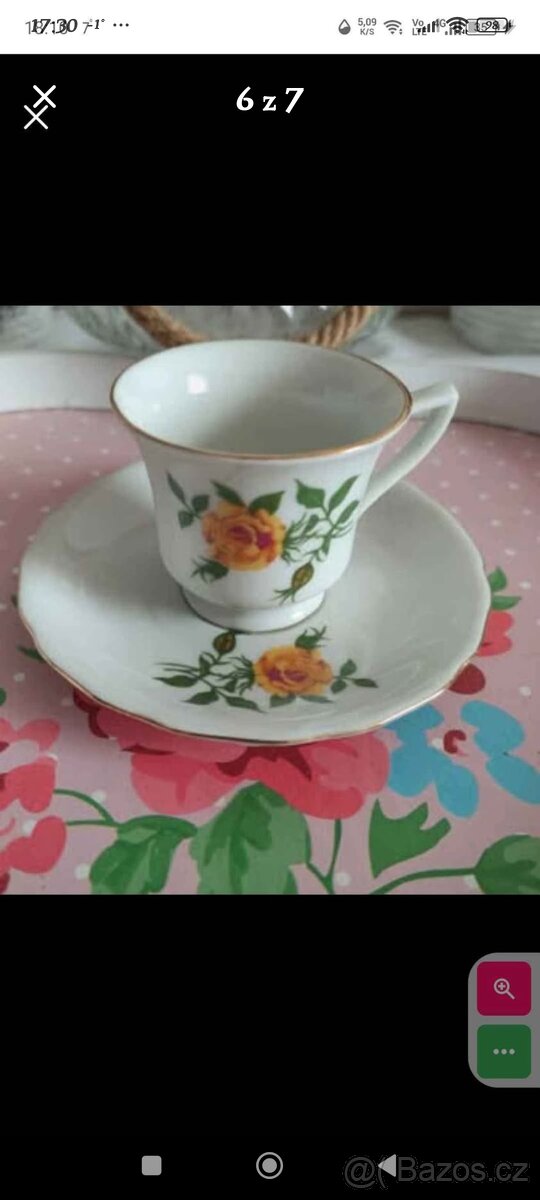 Porcelánové retro sady mix - 9