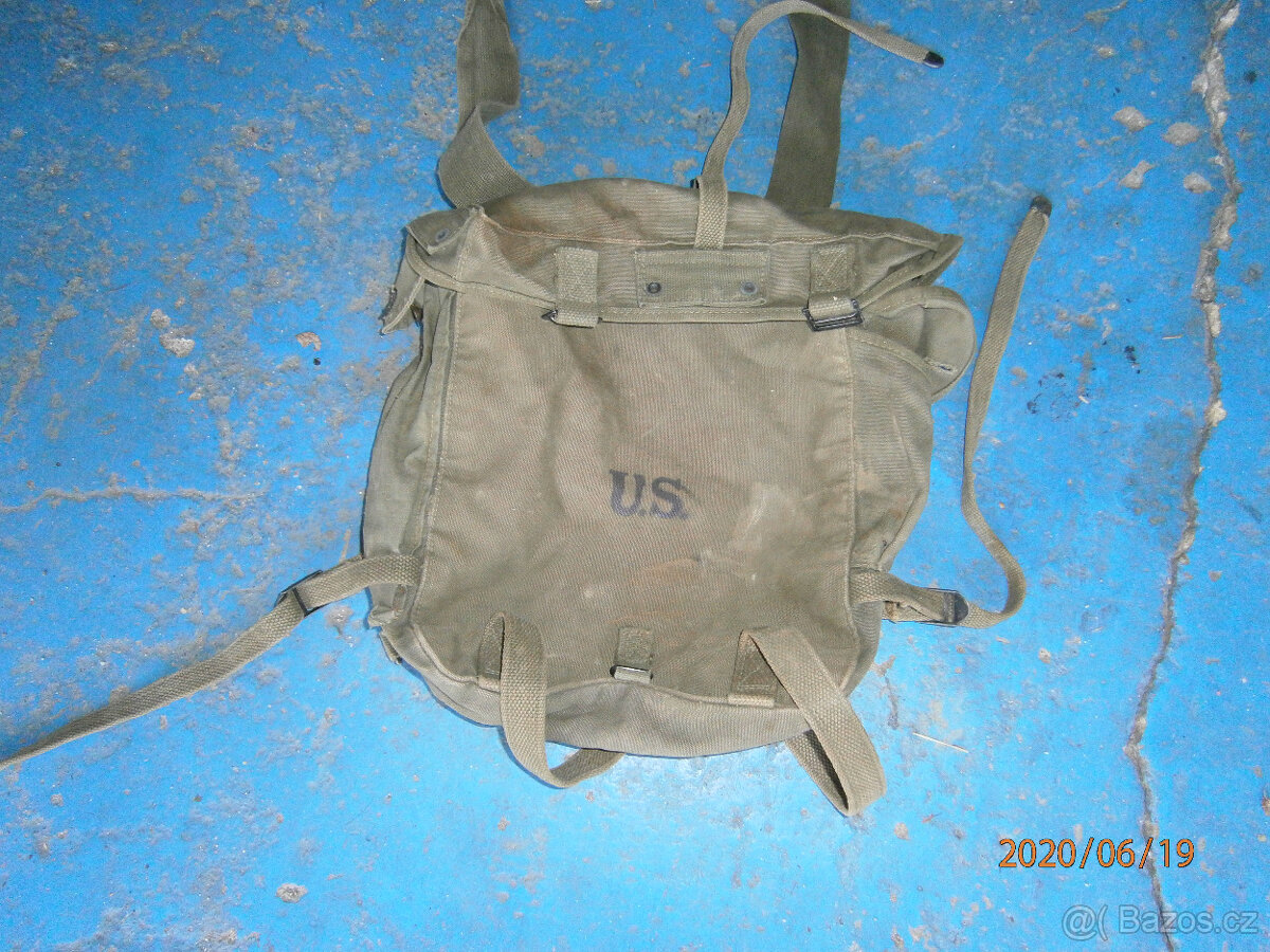 vojenský batoh , celty 2x štverec 170x170 cm,US batoh - 9
