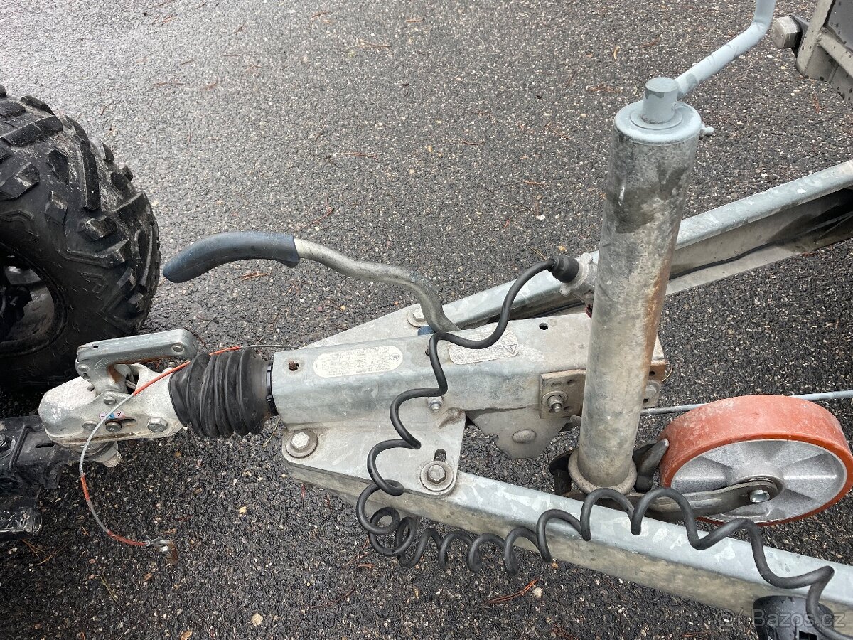 Bržděný přívěs HAPERT 2000 kg, 130X250 cm, nová stk - 9