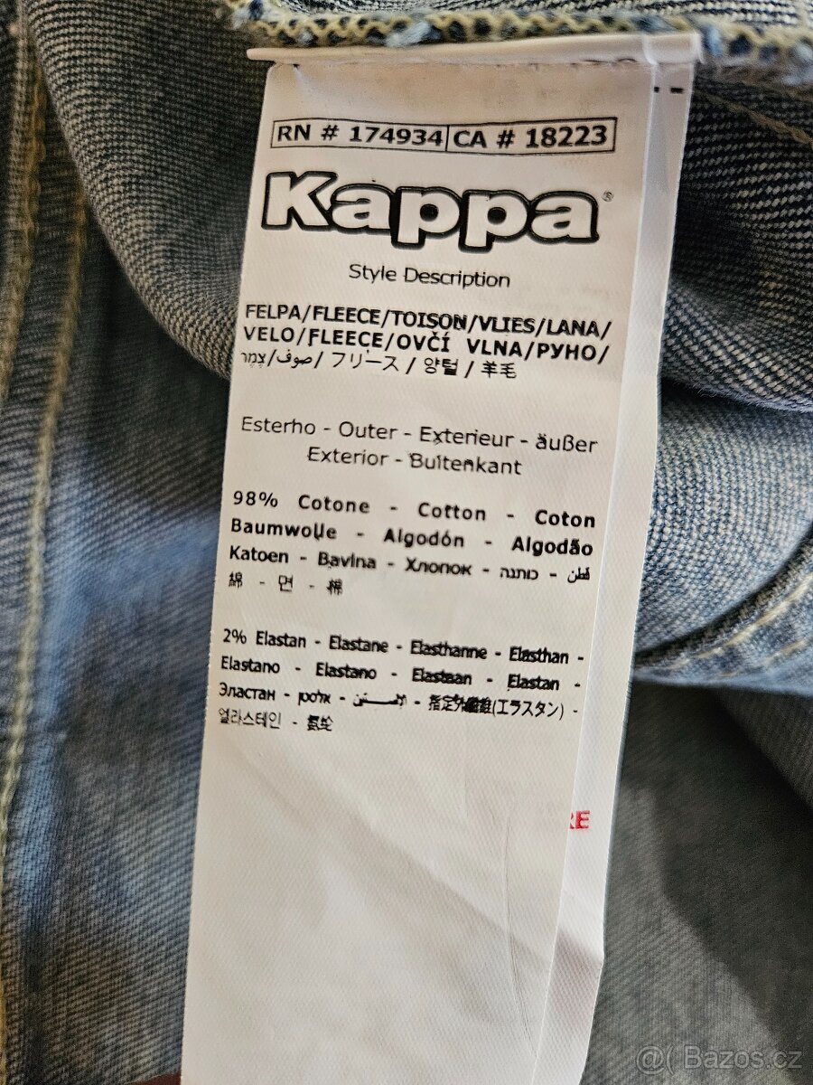 Džínová mikina značky Kappa original - 9