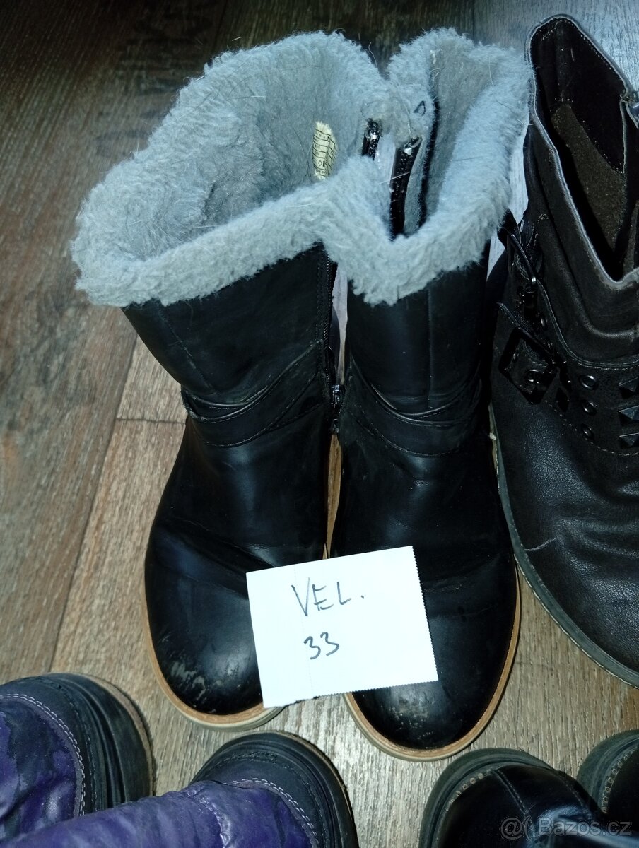 dětské boty zimní vel.29-33 3+1zdarma - 9