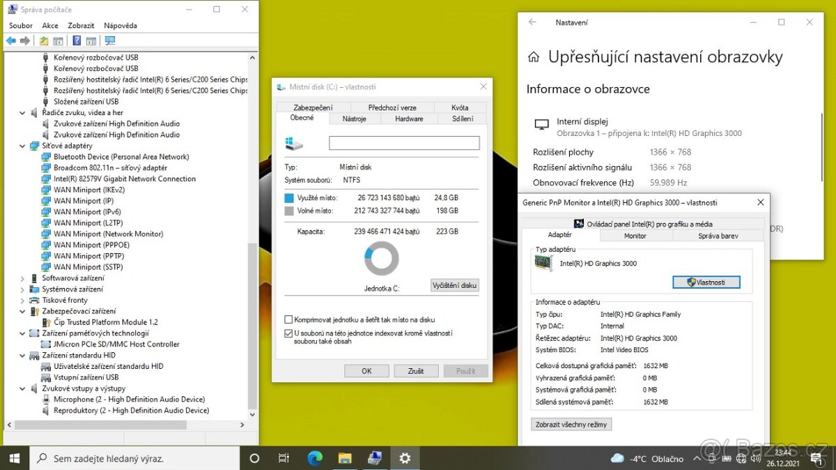 HP 6460B /i5-2410/4GB/SSD240GB/WIFI/BT/DVD/WIN10/ZÁRUKA - 9