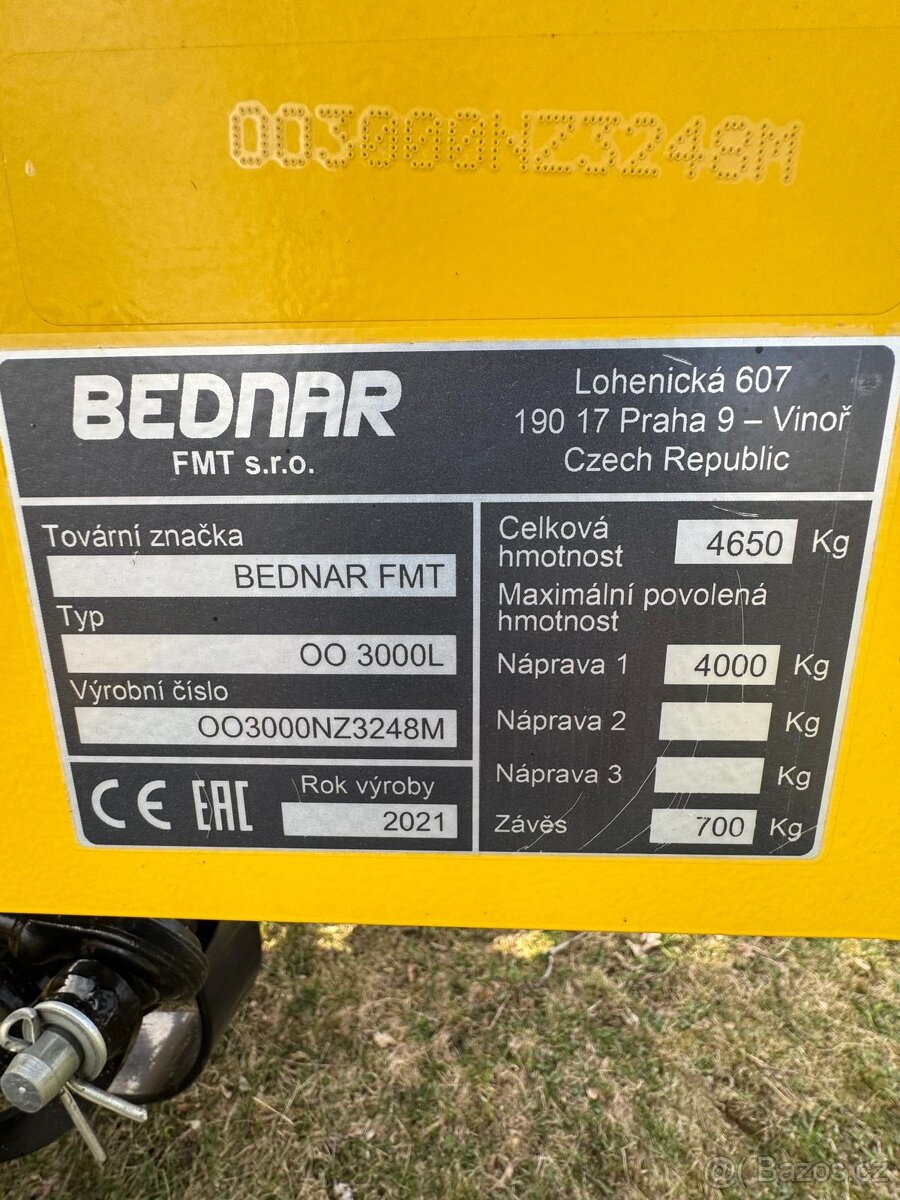 Secí stroj Bednar Omega OO 3000 L TOP stav - 9