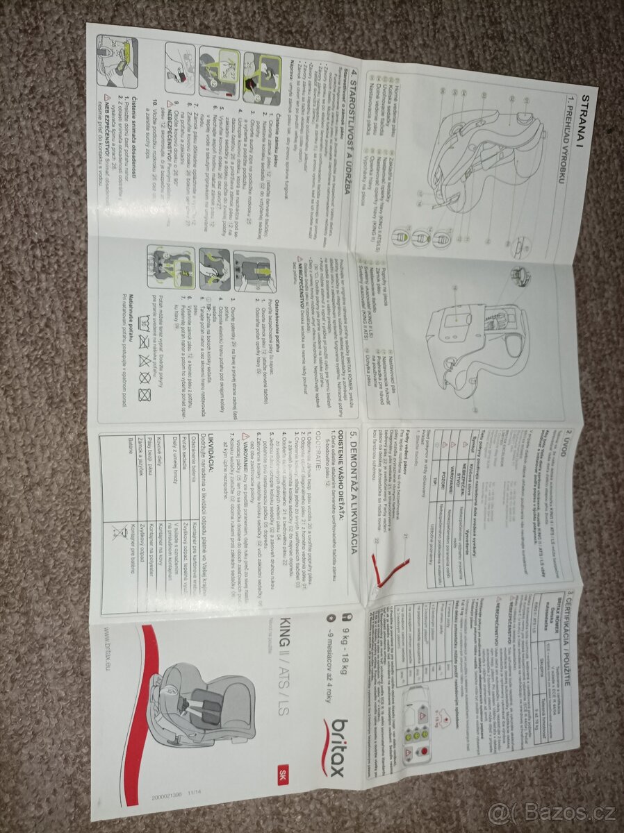 Britax Romer KING II, 9-18 kg (9 měs.-4 roky) - 9