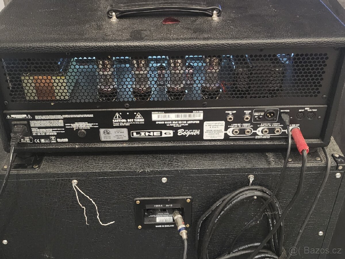 Marshall kombo ,zesilovač Bogner Line6 ,kytara - 9