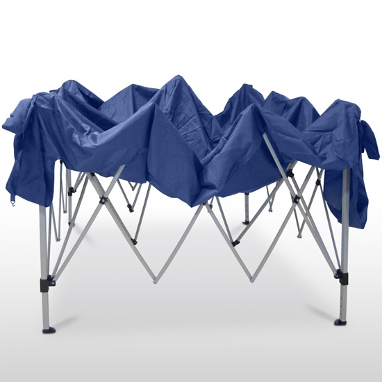 nový Nůžkový stan rychleskládací altán 3na3m modrý - 9