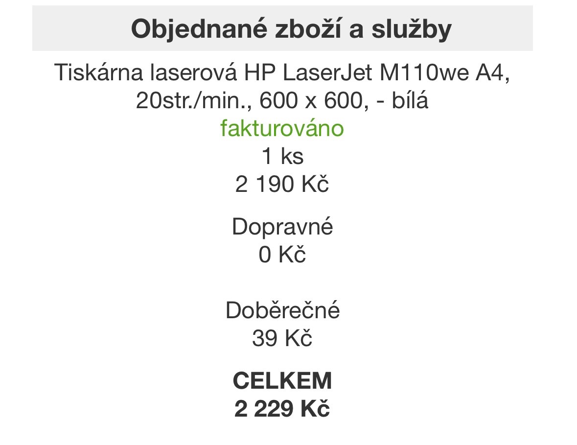 Laserová tiskárna HP LaserJet M110we - 9