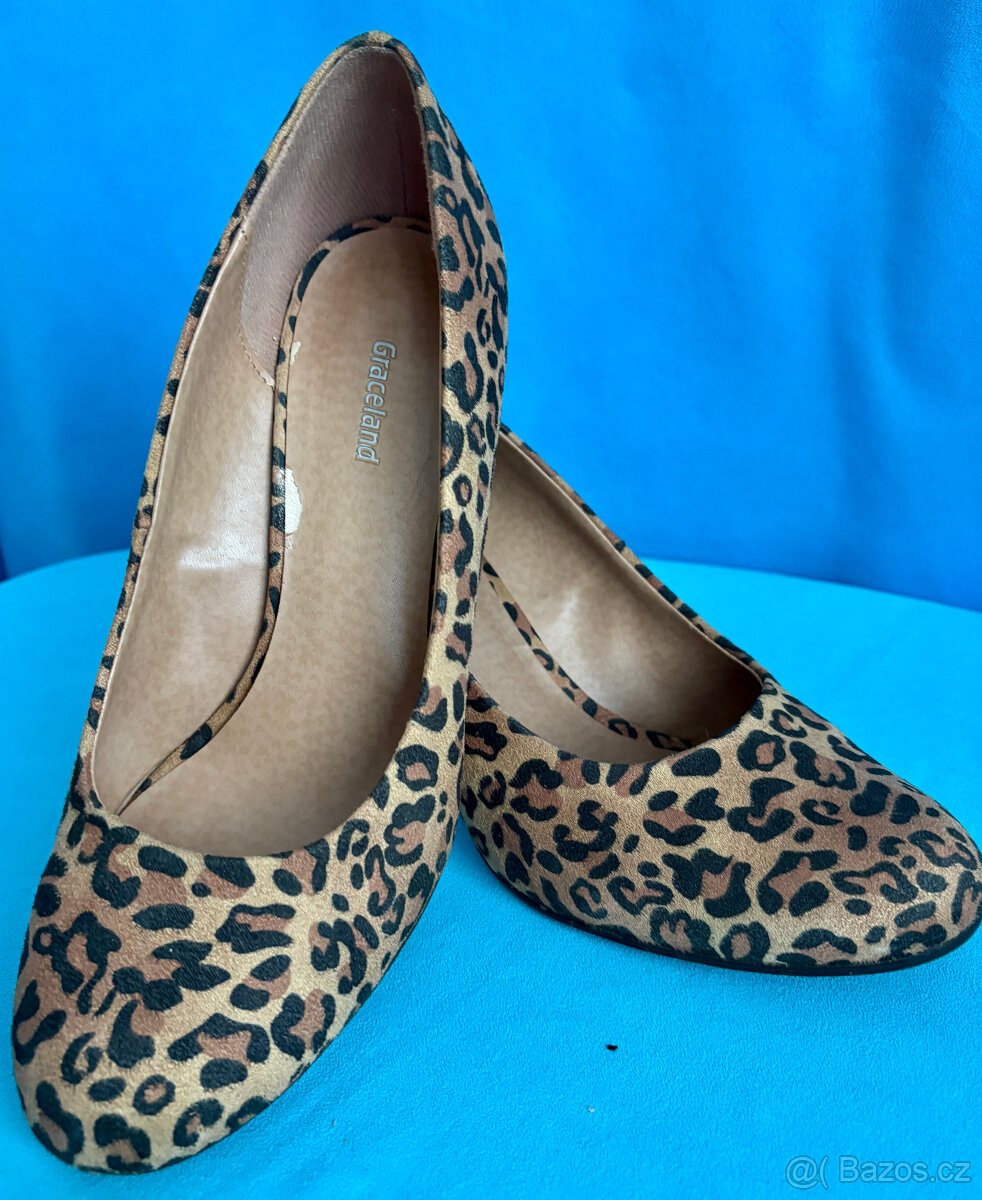 Leopardí lodičky Graceland – vel. 39 - 9