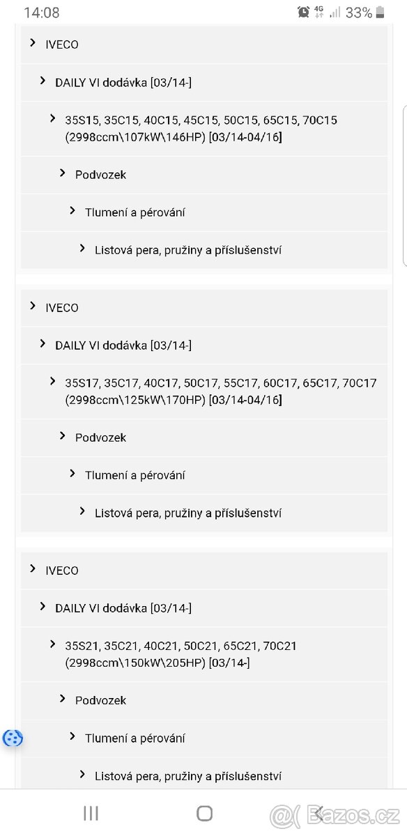 Listové pero IVECO Daily od rv 2014 5801526271 - 9
