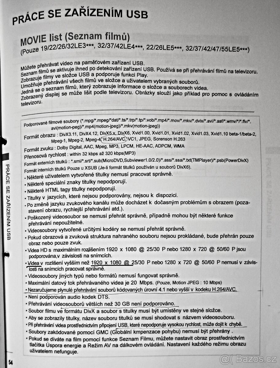 Prodám televizor LCD s LED podsvícením - LG model 42 LE5310 - 9