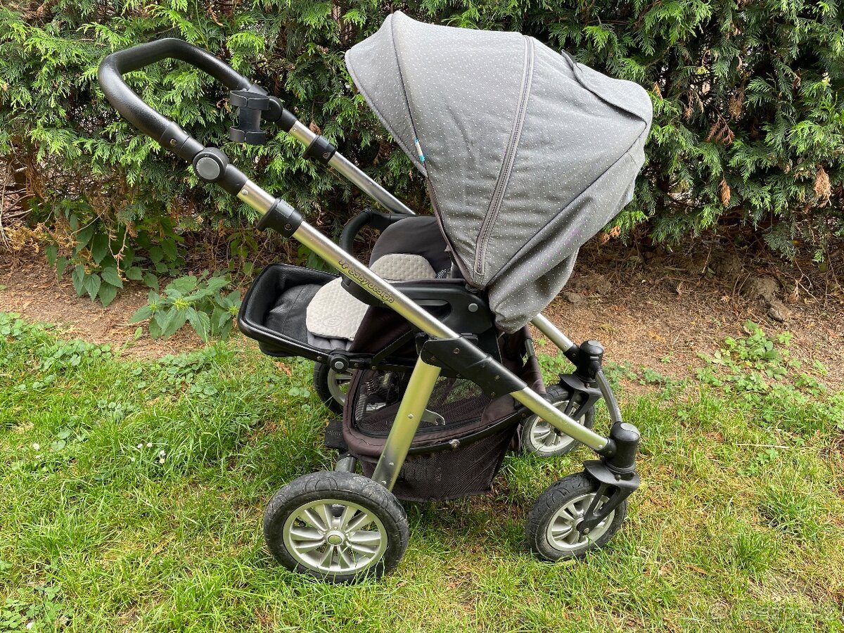 Kočárek Babydesign dvojkombinace + adaptéry na vajíčko - 9