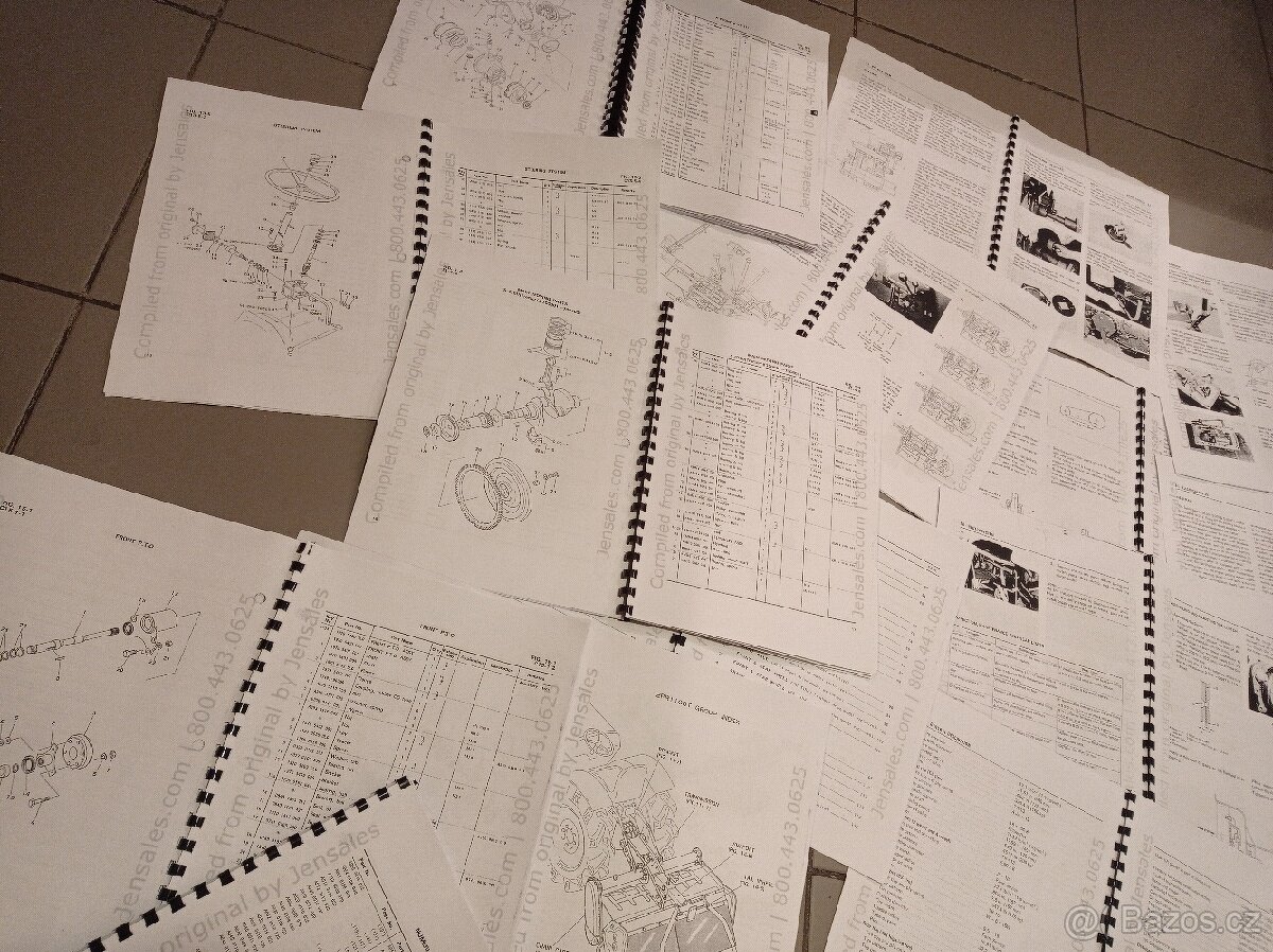 servisní manuál a seznam dílů malotraktor Mitsubishi D1300 - 9