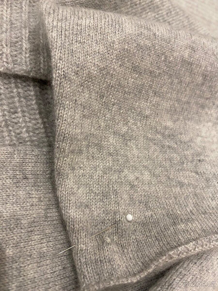Kašmírový dlouhý svetr 100%kašmír, kardigan přehoz - 9