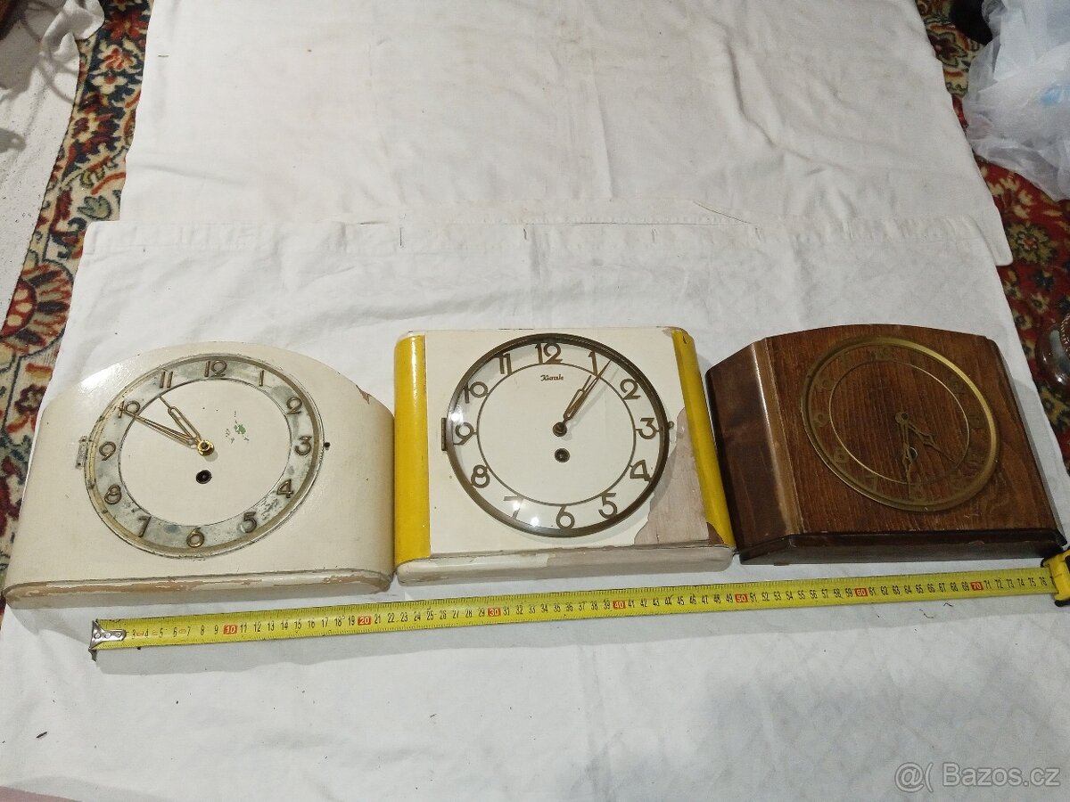 Hodiny za zeď, krbové, budíky, atd. celkem 24 ks PRIM atd. - 9