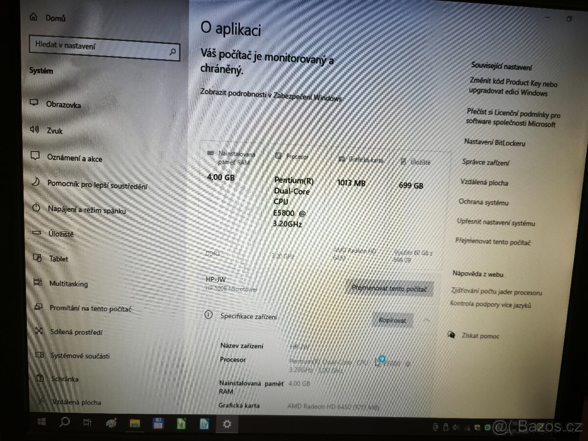 PC -stolní HP sestava - 9