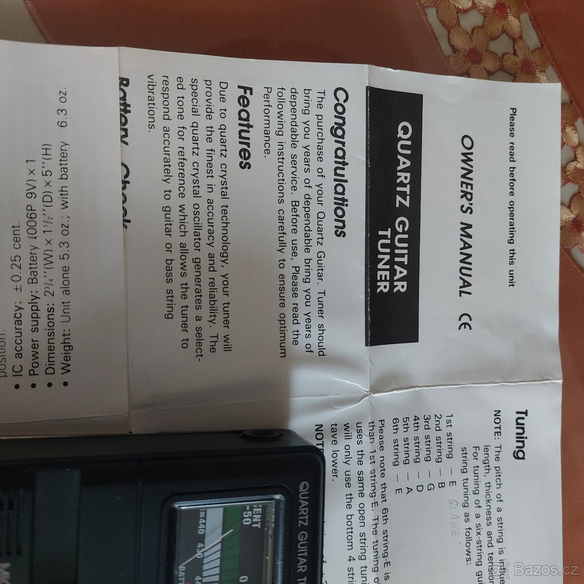 Stará americká cantri kytara. - 9