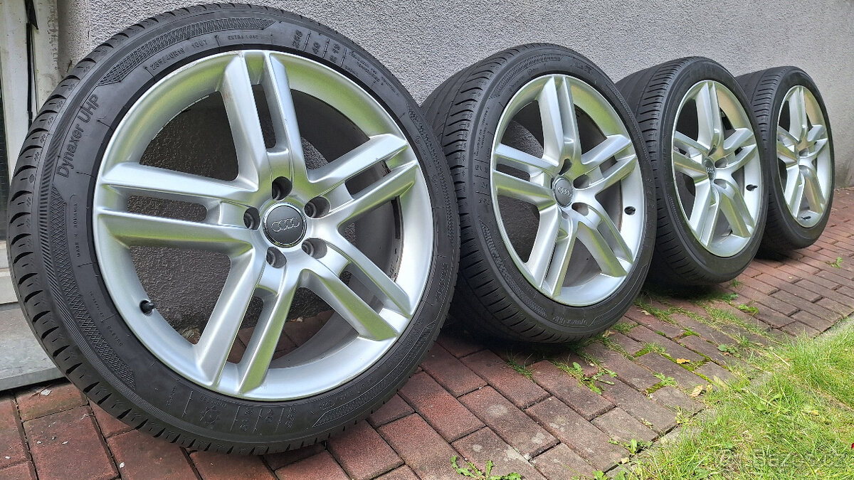 ALU sada Audi A6 C7 255/40 R19 - 8,5J X 19H2 ET45 s pneu - 9