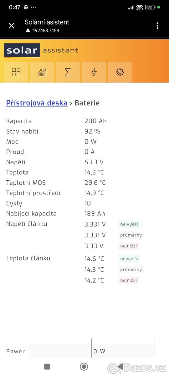 Prodám baterie lifepo4 10.24kwh - 9