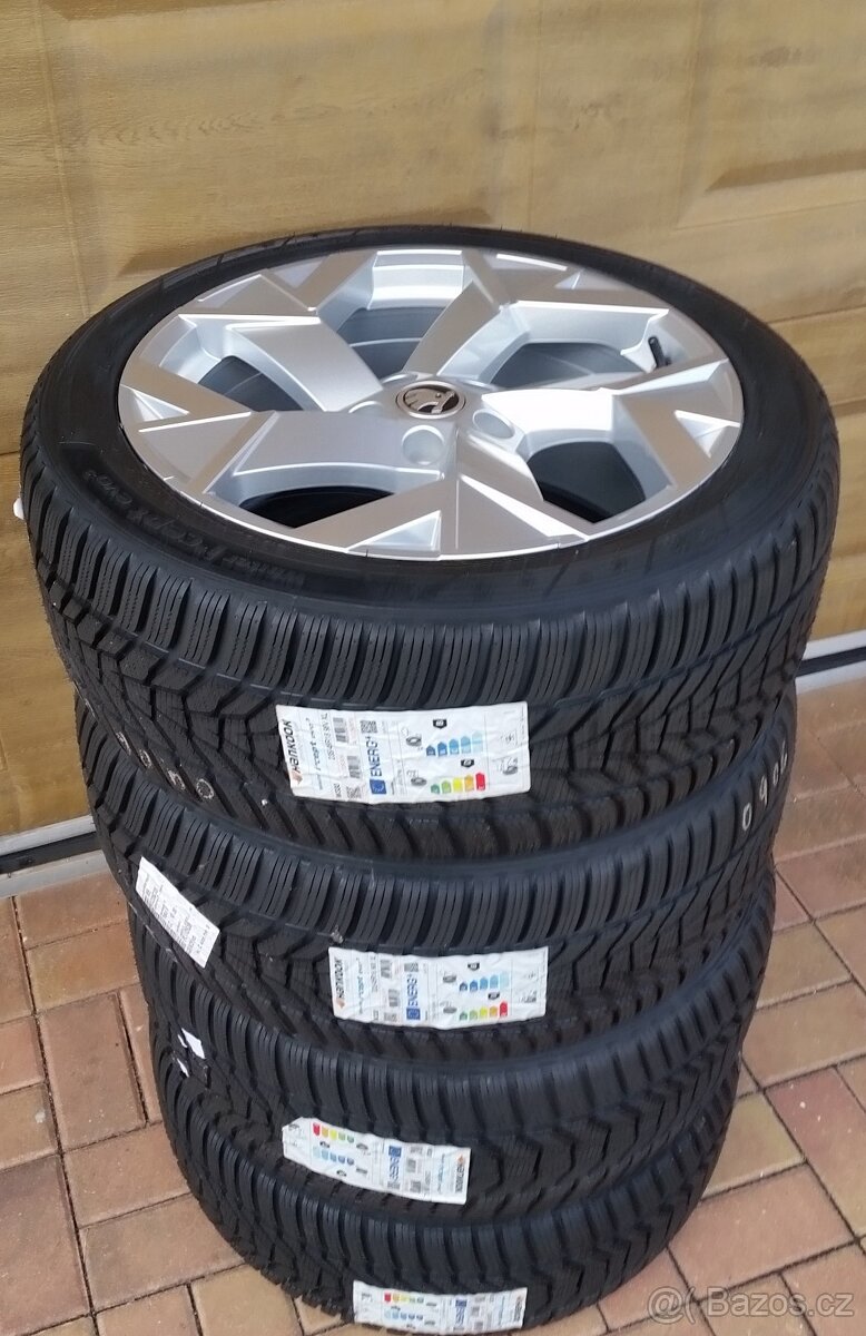 NOVÁ zimní sada ŠKODA SUPERB 3,4 5x112 R18 také Passat B8 9 - 9
