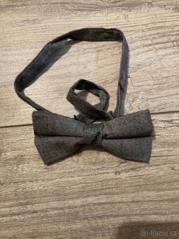 👔 Komplet pánský oblek (šedý) + košile + boty – TOP stav - 9