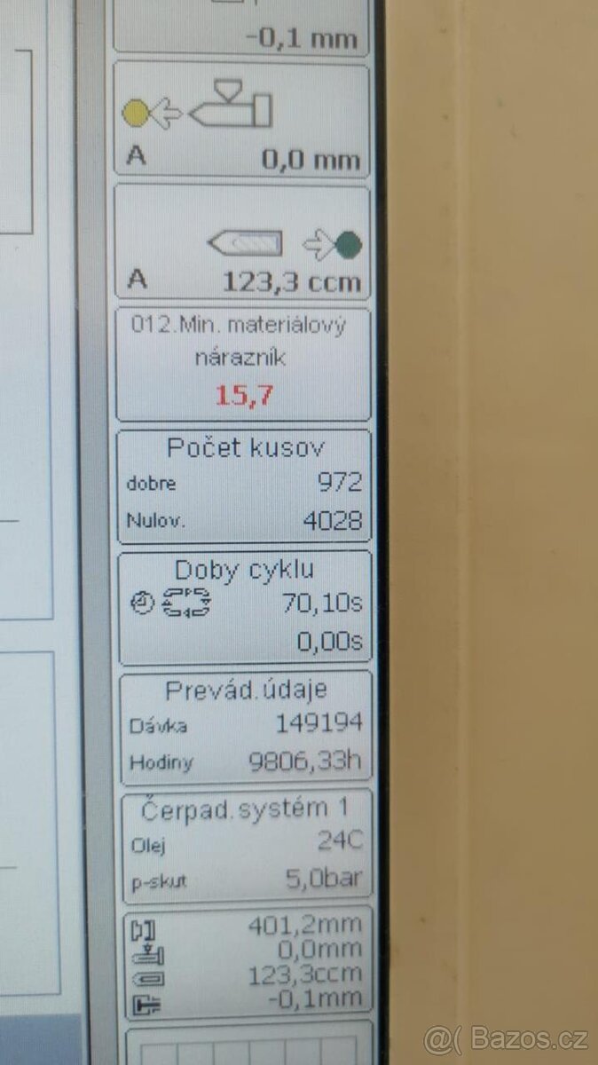 Vstřikovací lis na plasty Battenfeld 160.750 Unilog B6P - 9