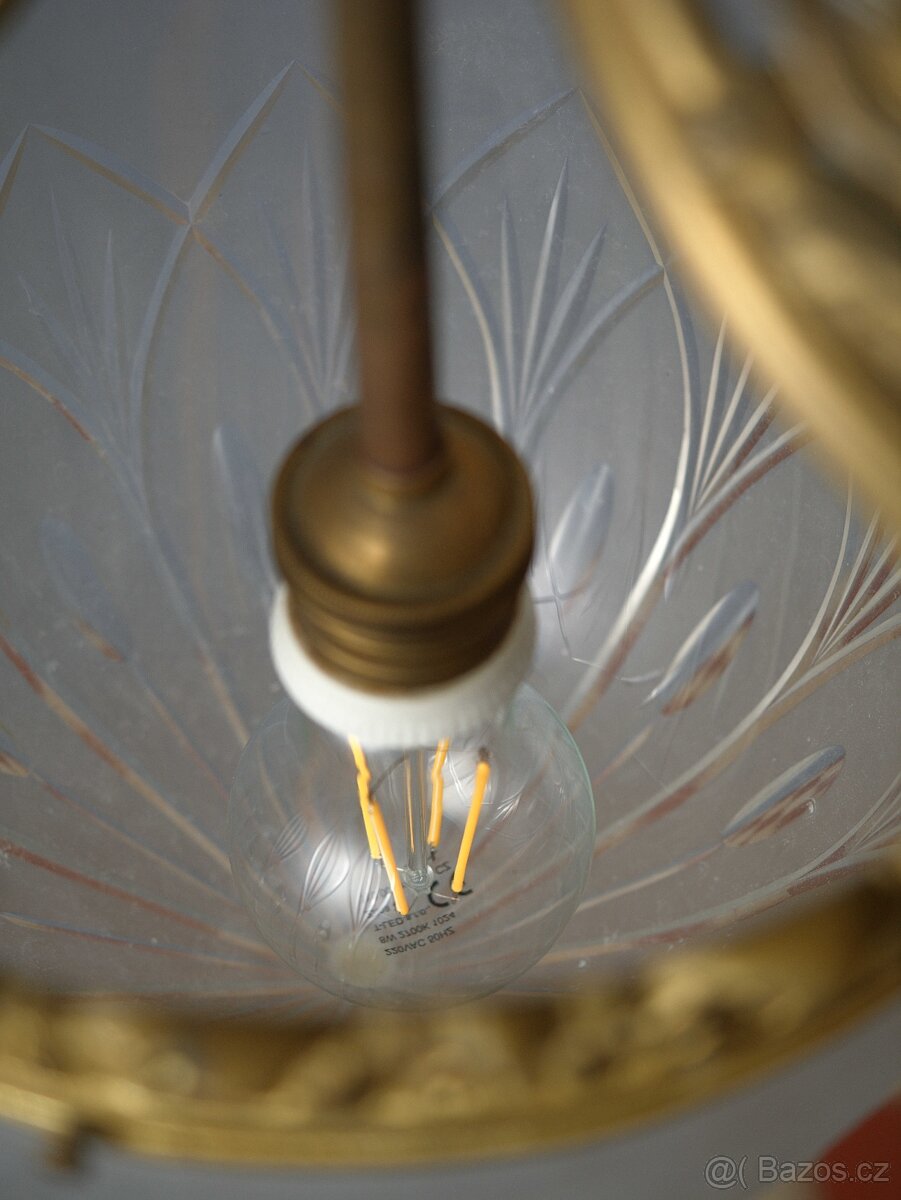 Starožitný secesní lustr - 9