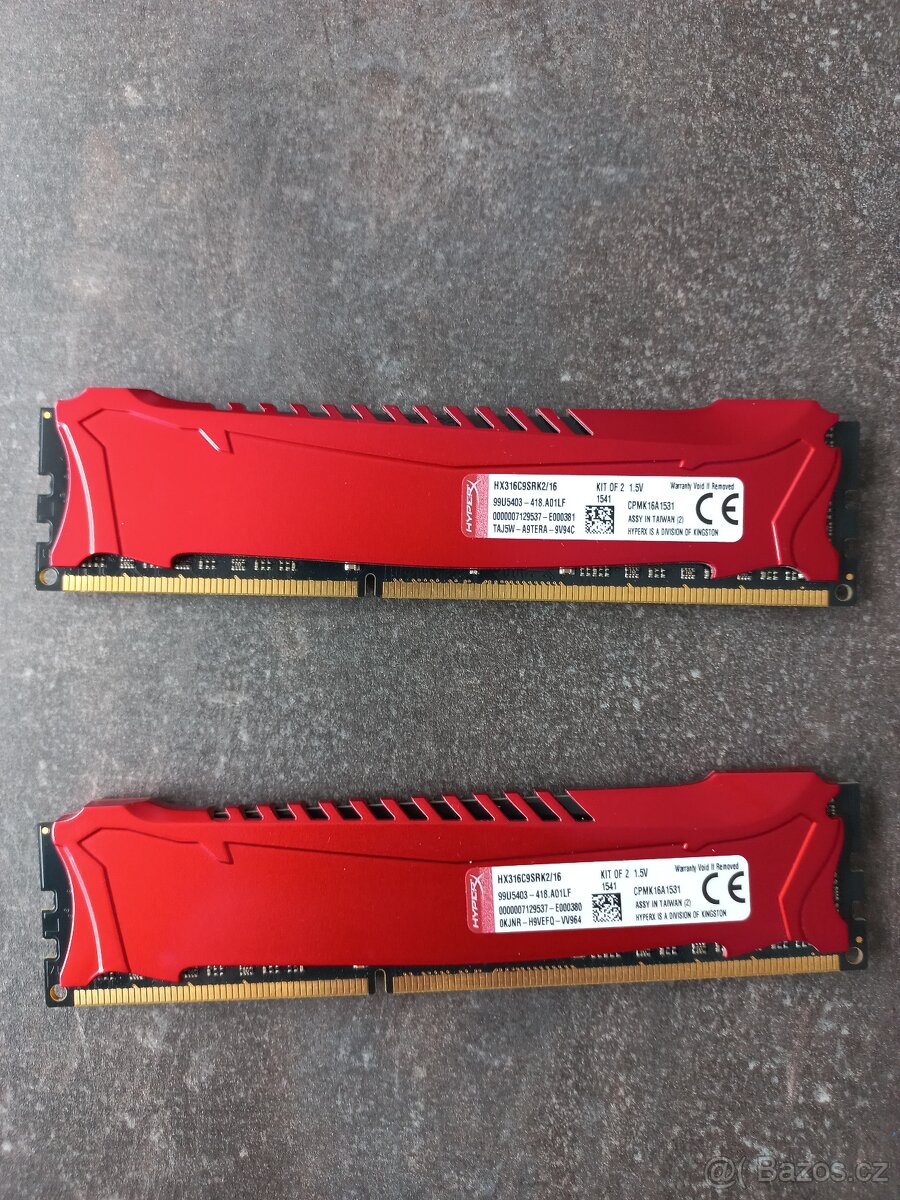 MSI Z97 Gaming 5, Intel Core i5 4690k, Kingston 24 GB - 9