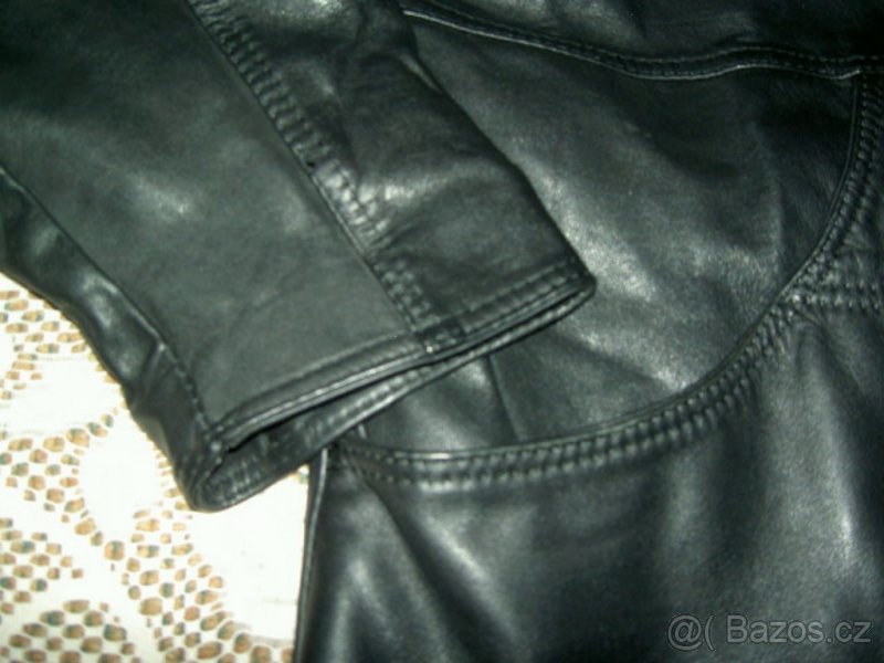Dámská černá kožená dvouřadá bunda /Espaňa/ - 9