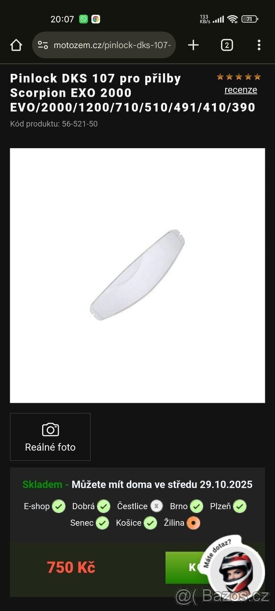 Integ. helma Scorpion EXO 491 Pirate vel. M - 9