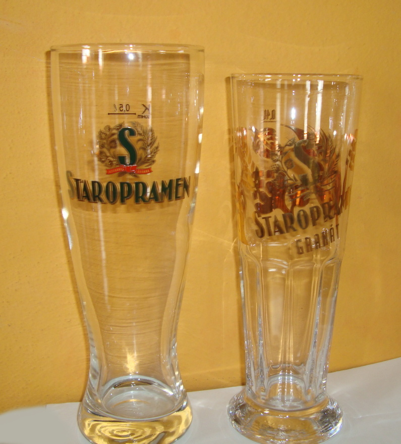 SKLENĚNÉ pivní půllitry, třetinky... - 9