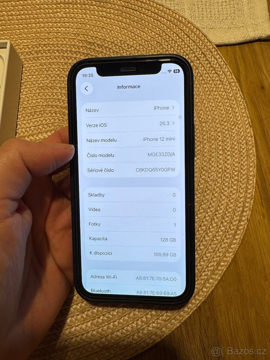IPhone 12mini 128gb černý, top stav - 9