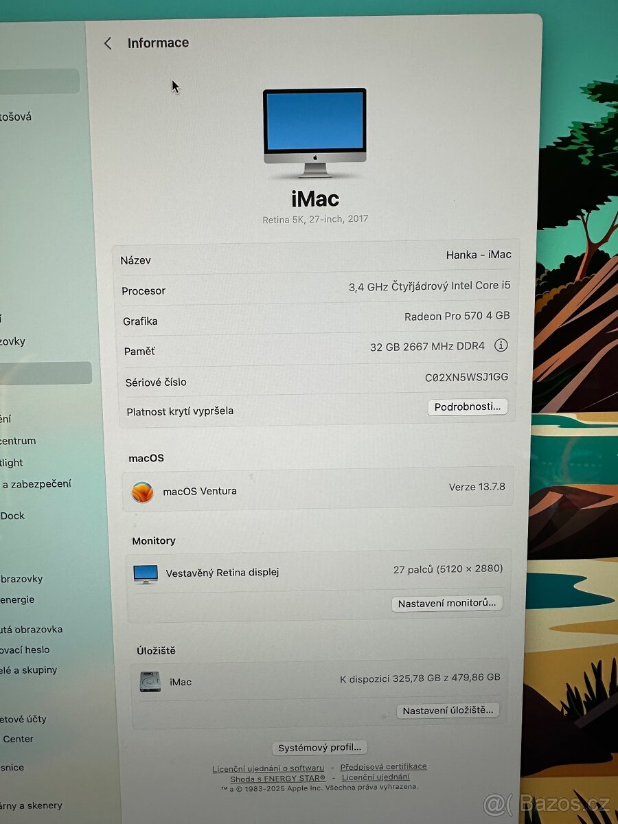 iMac 27" 5K (2017) i5 3.4GHz 32GB 480GB SSD Radeon Pro 570 - 9