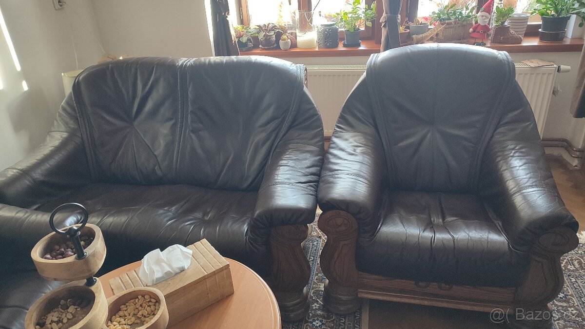 Kožená sedací souprava 3+2+1 - 9