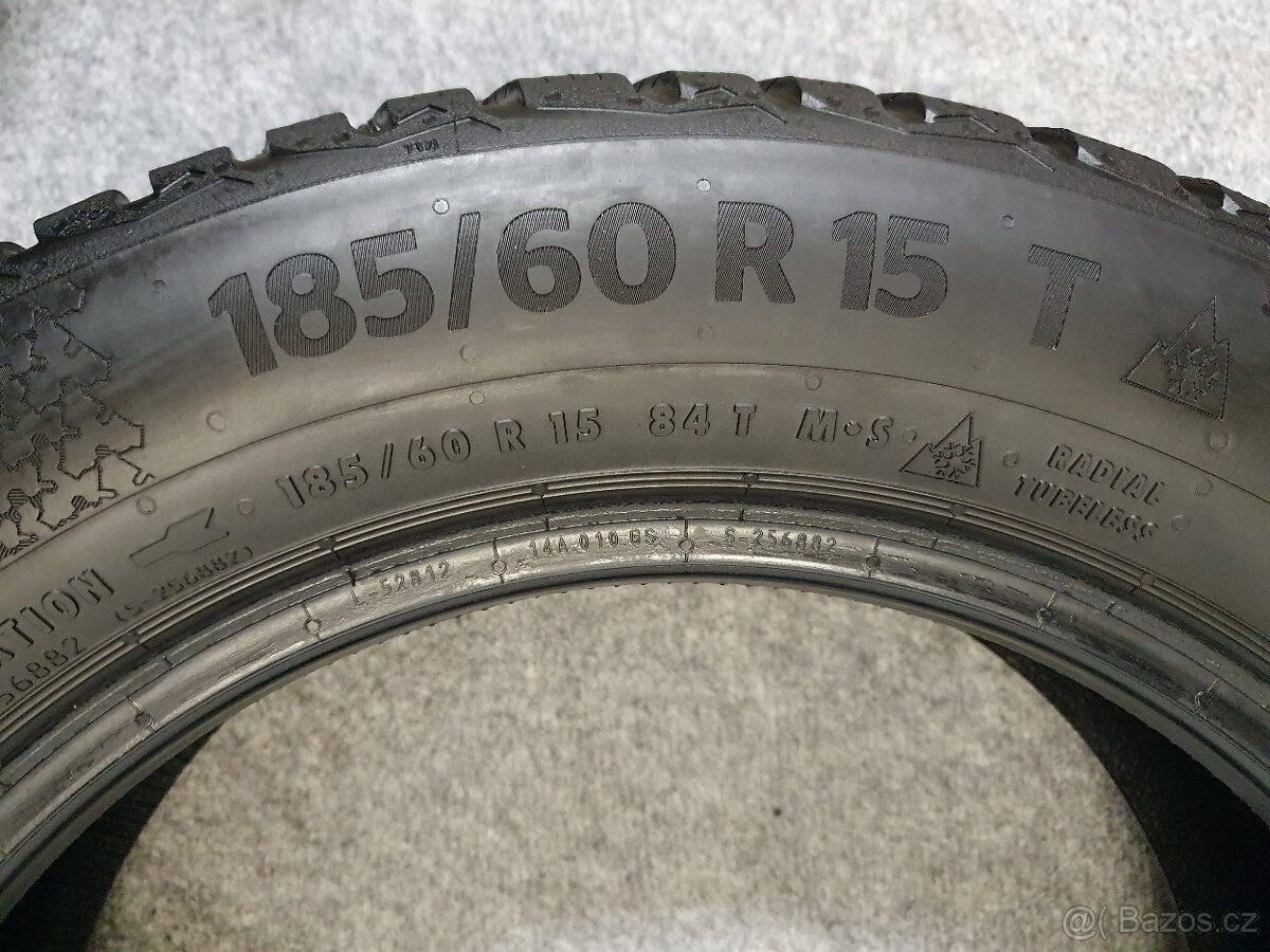 2x -- 185/60 R15 Zimní pneu Continental Winter Contact TS870 - 9
