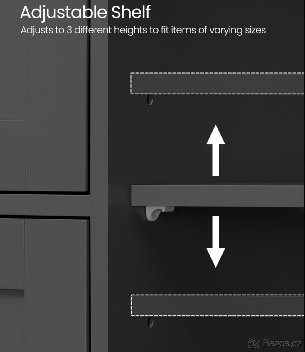 Černá mat skříňka - 9