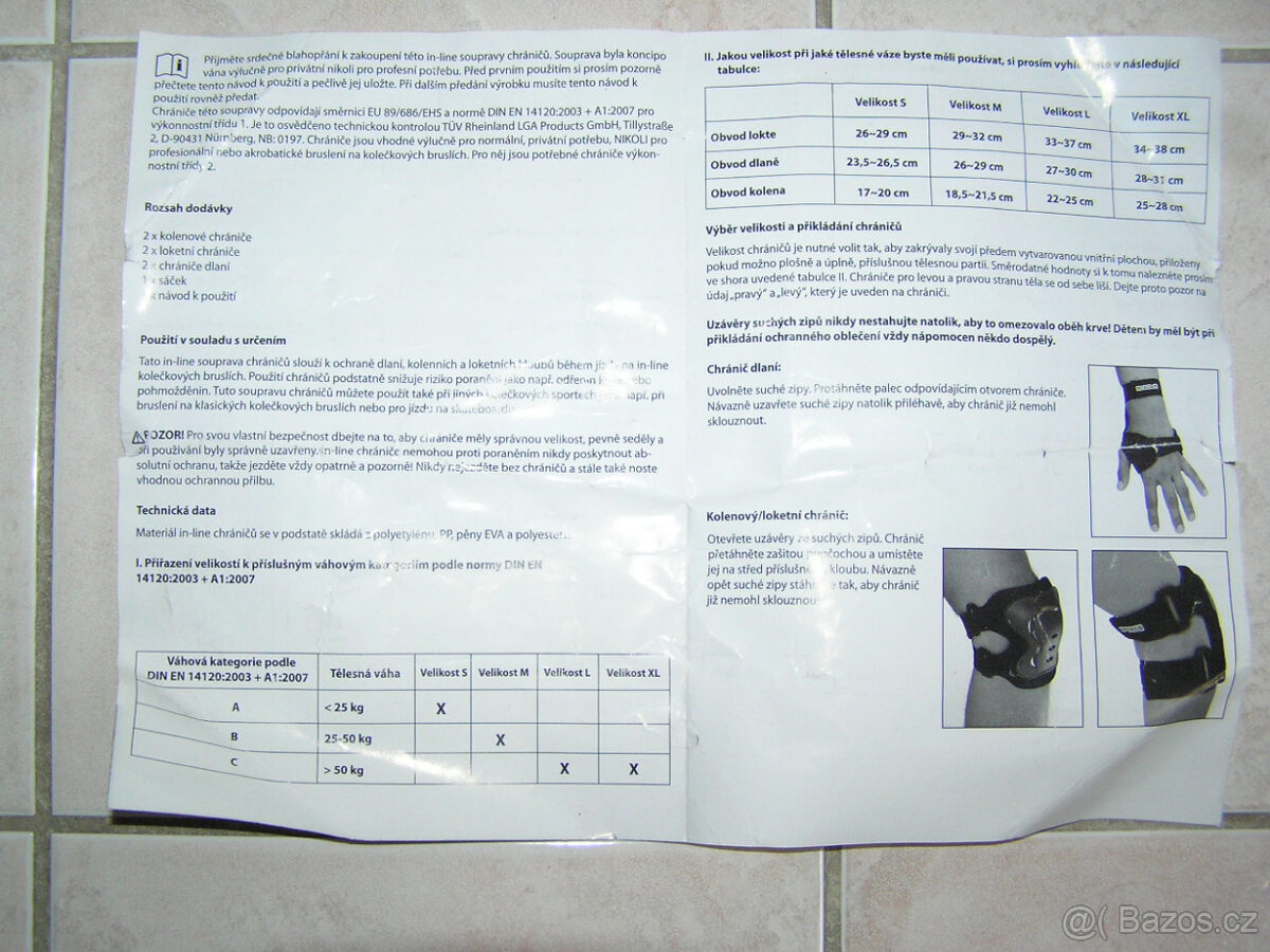 Chrániče na kolena, lokty, dlaně - 9
