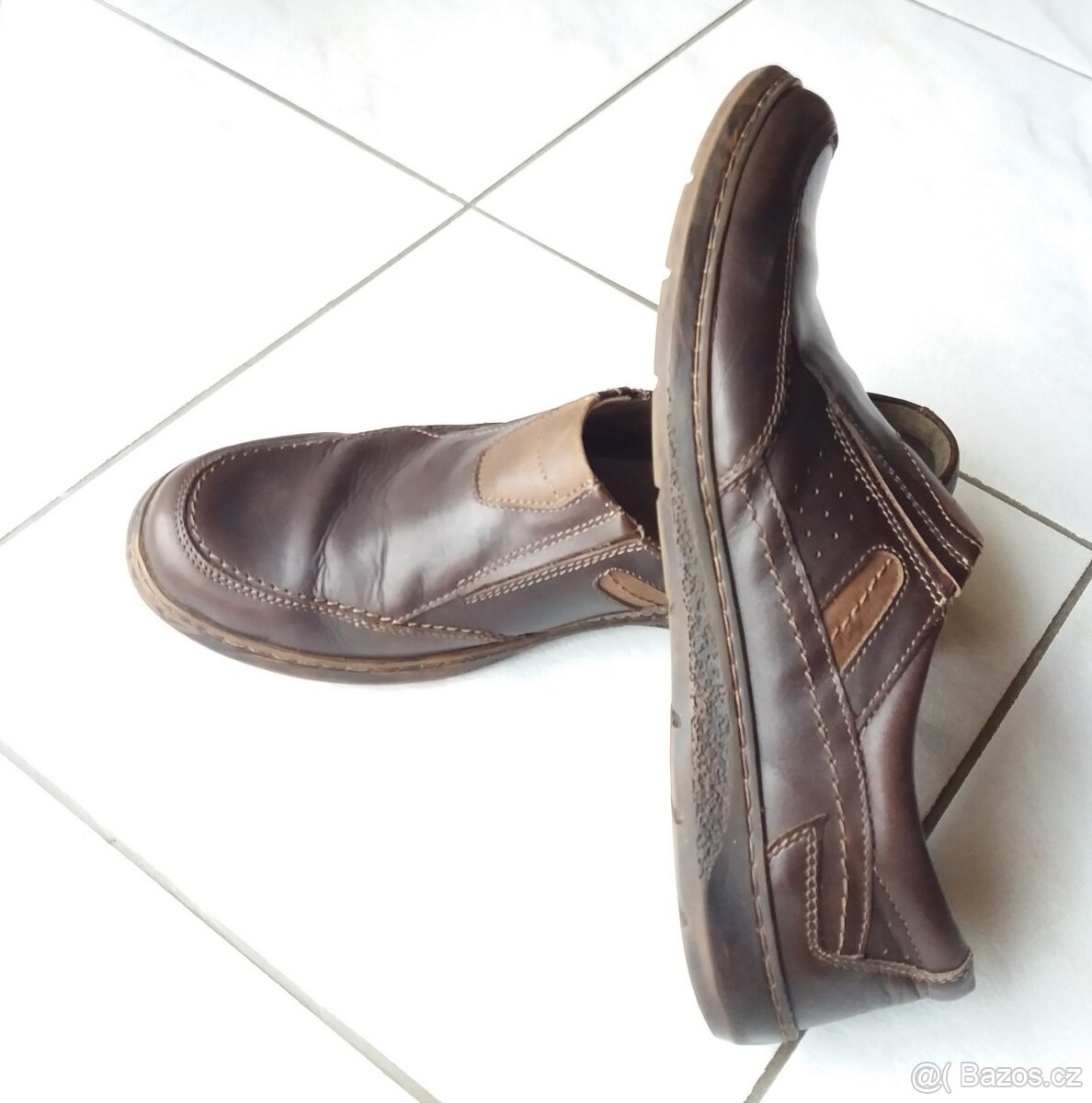 Pánské vycházkové kožené boty. Vel.45 - 9